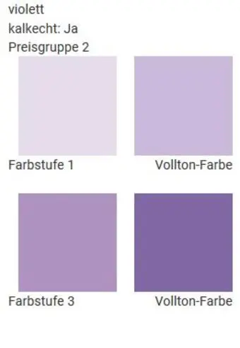 Wandfarben im Farbton violett